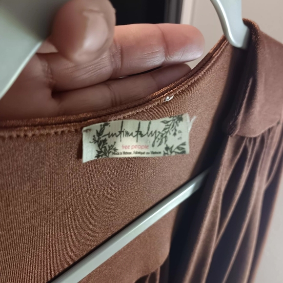 Free People Chocolate Brown Long Sleeve Bodysuit - Picture 14 of 16